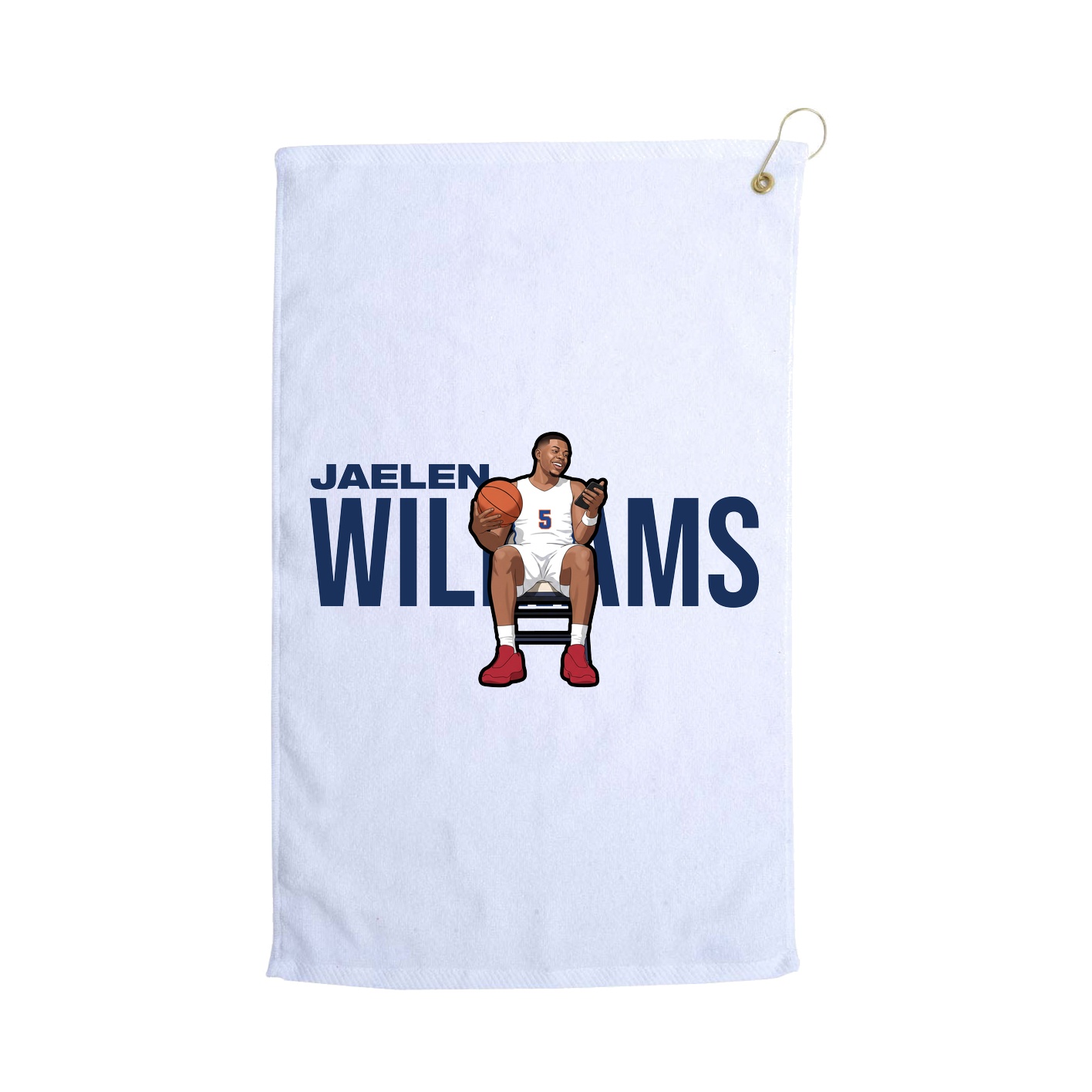 Golf Towel — Player Name in White