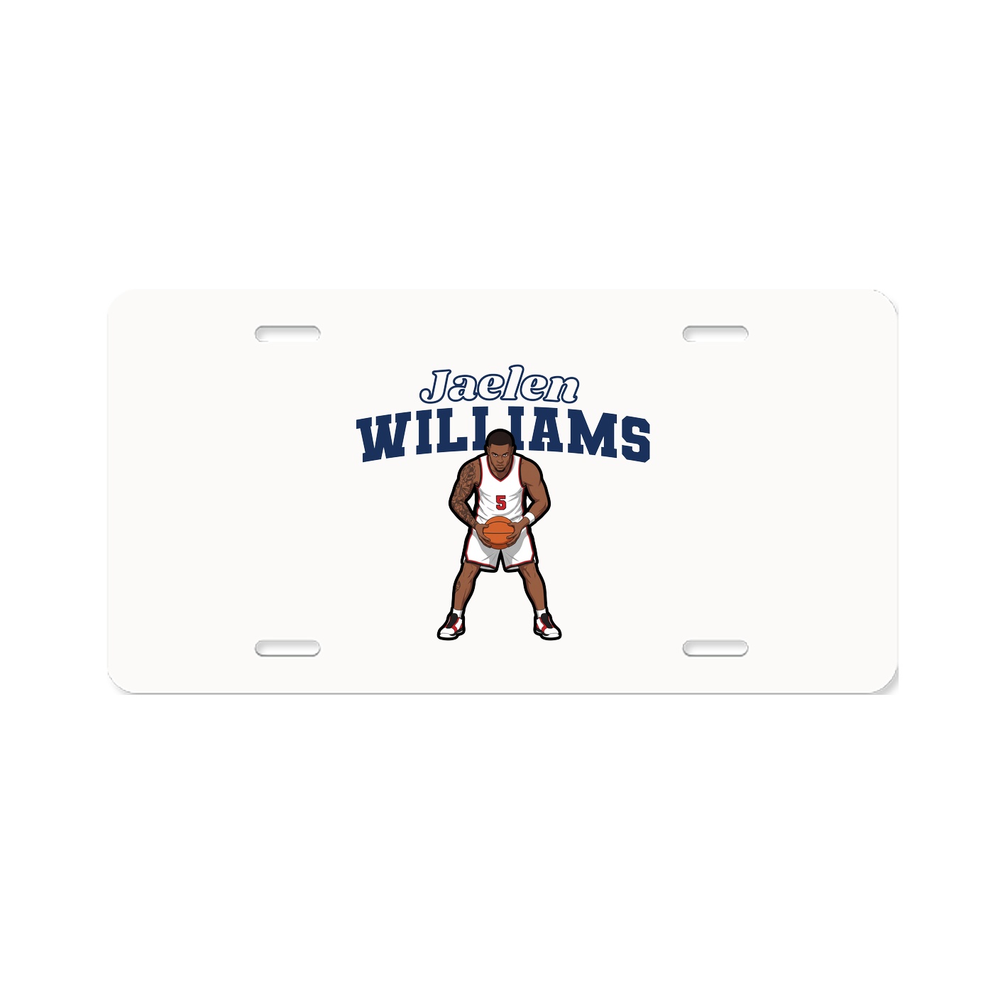 License Plate — Name Arch in Classic