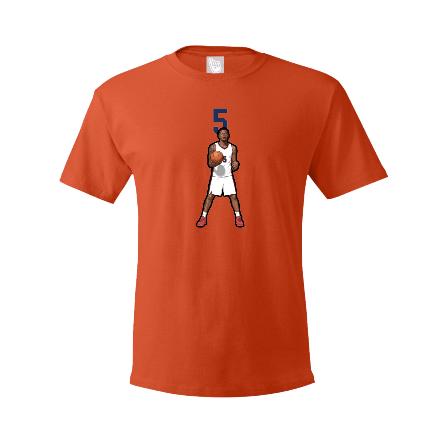 Youth Tee — Number Top in Orange