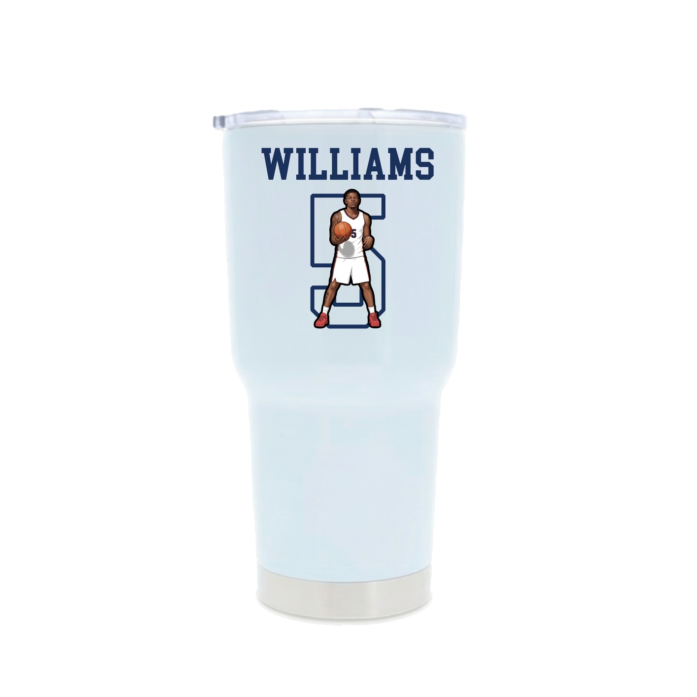 30oz Stainless Steel Tumbler — Shirsey in White