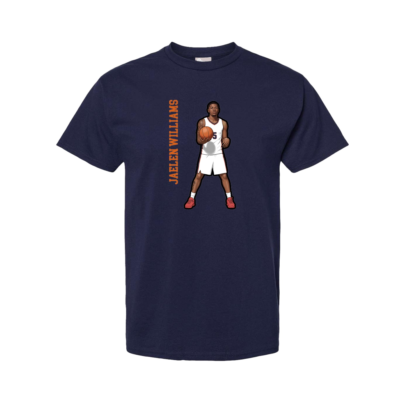 Youth Tee — Name Vertical in Navy