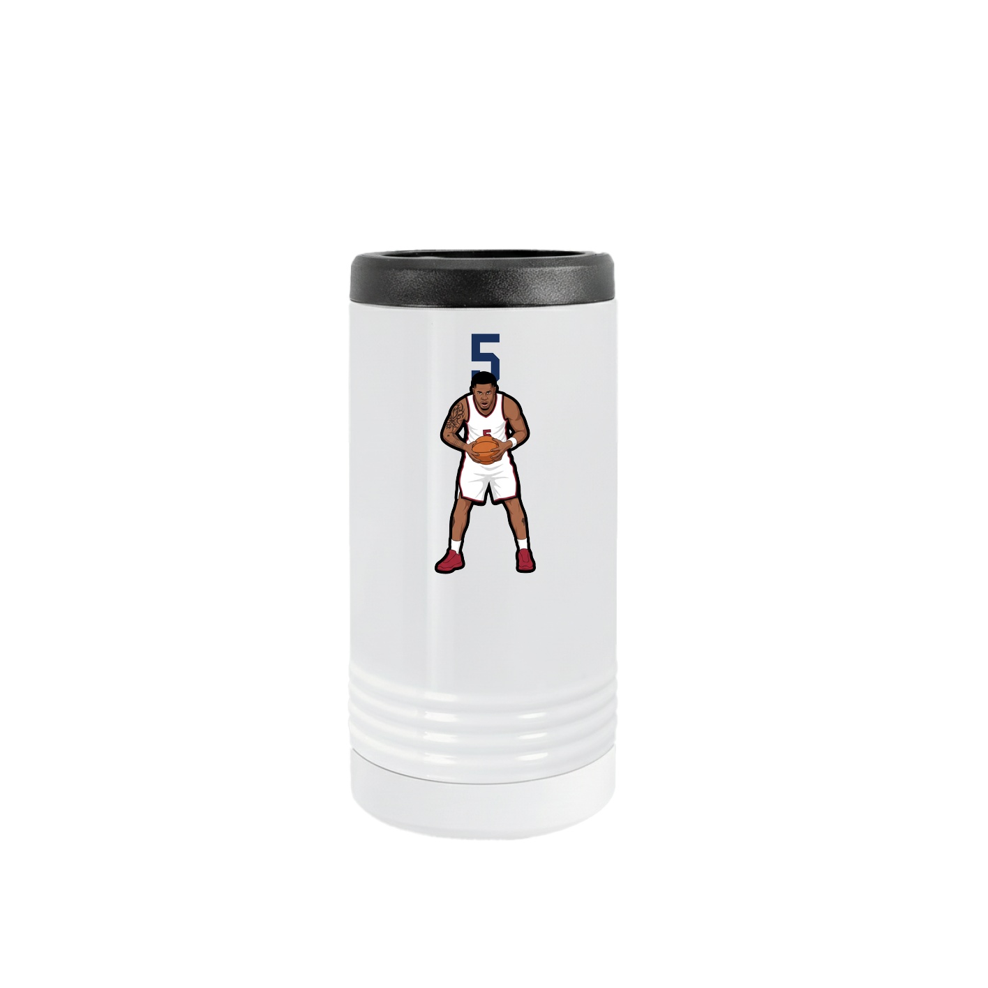 Slim Beverage Holder — Number Top in White
