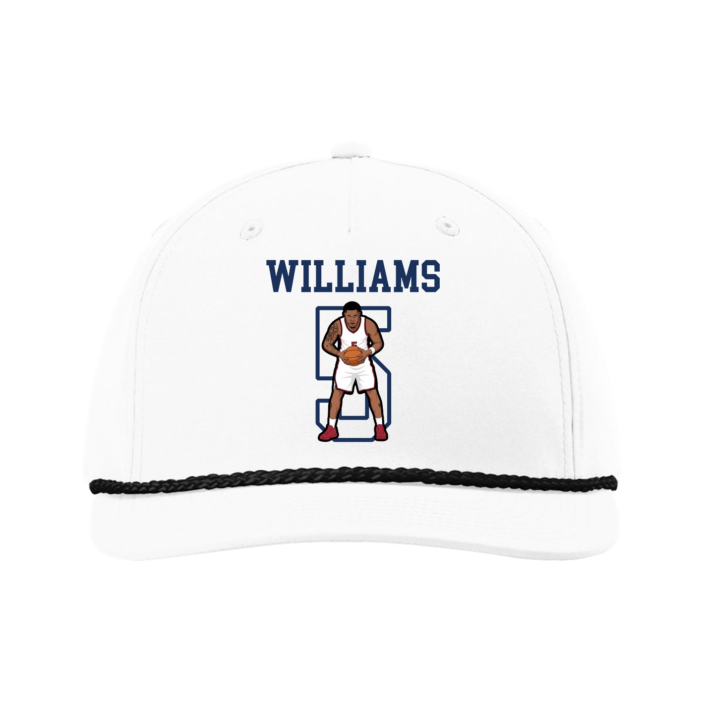 Five-Panel Classic Rope Cap — Shirsey in White