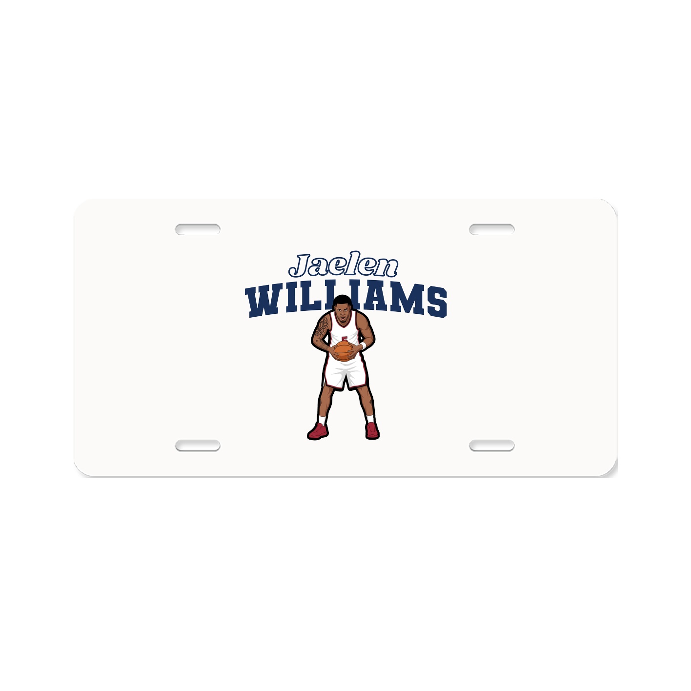 License Plate — Name Arch in Classic