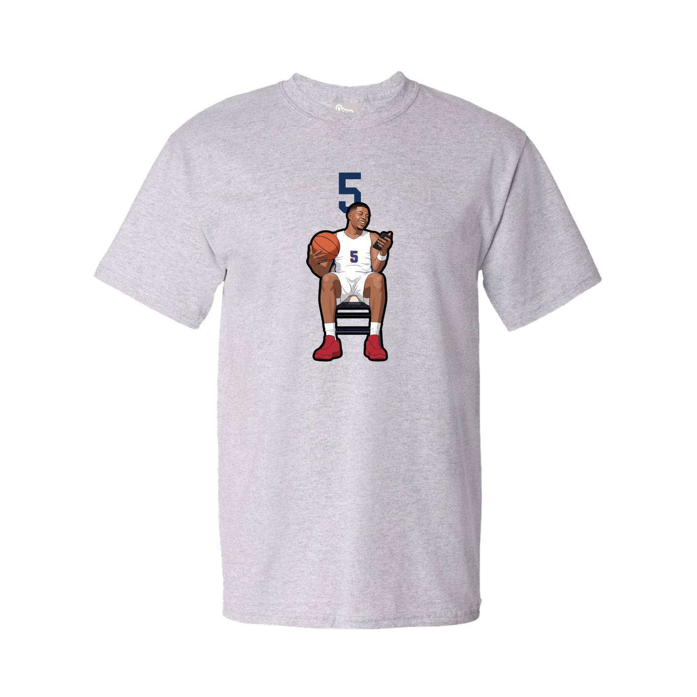 Youth Tee — Number Top in Grey