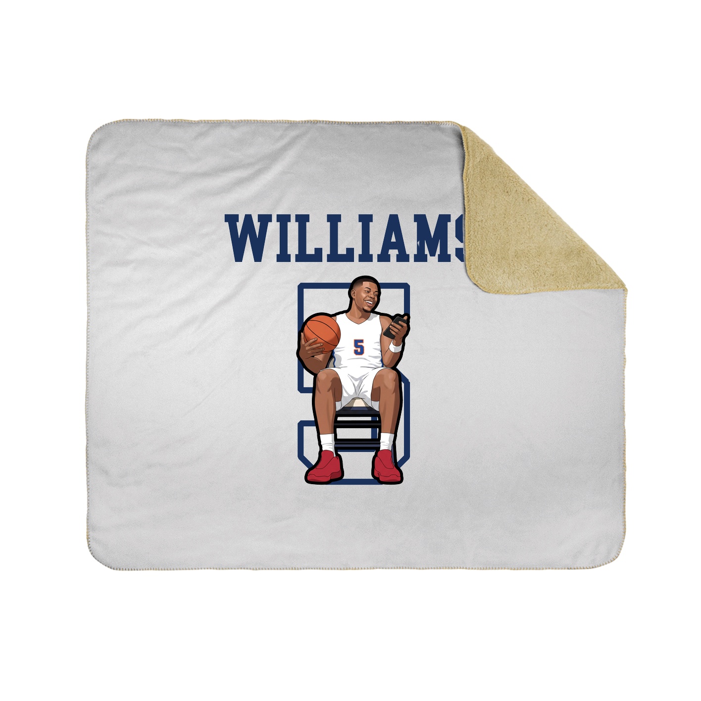 Throw Blanket — Shirsey in White