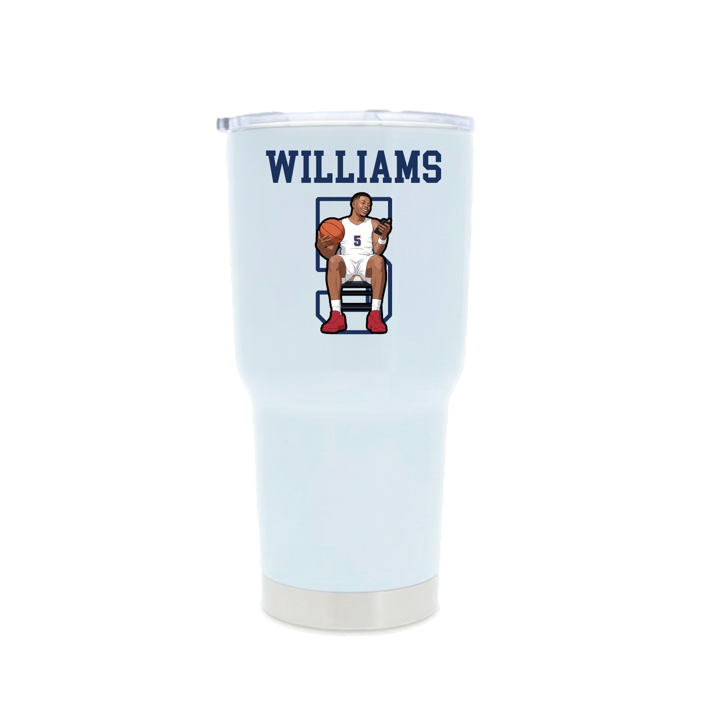 30oz Stainless Steel Tumbler — Shirsey in White