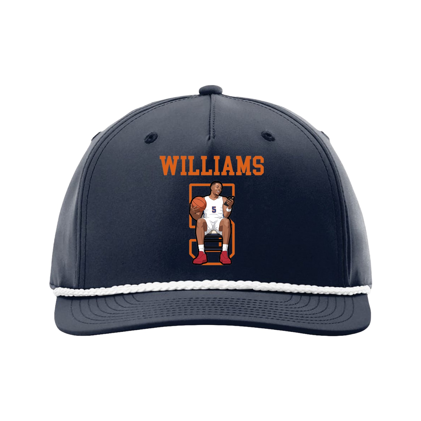 Five-Panel Classic Rope Cap — Shirsey in Navy