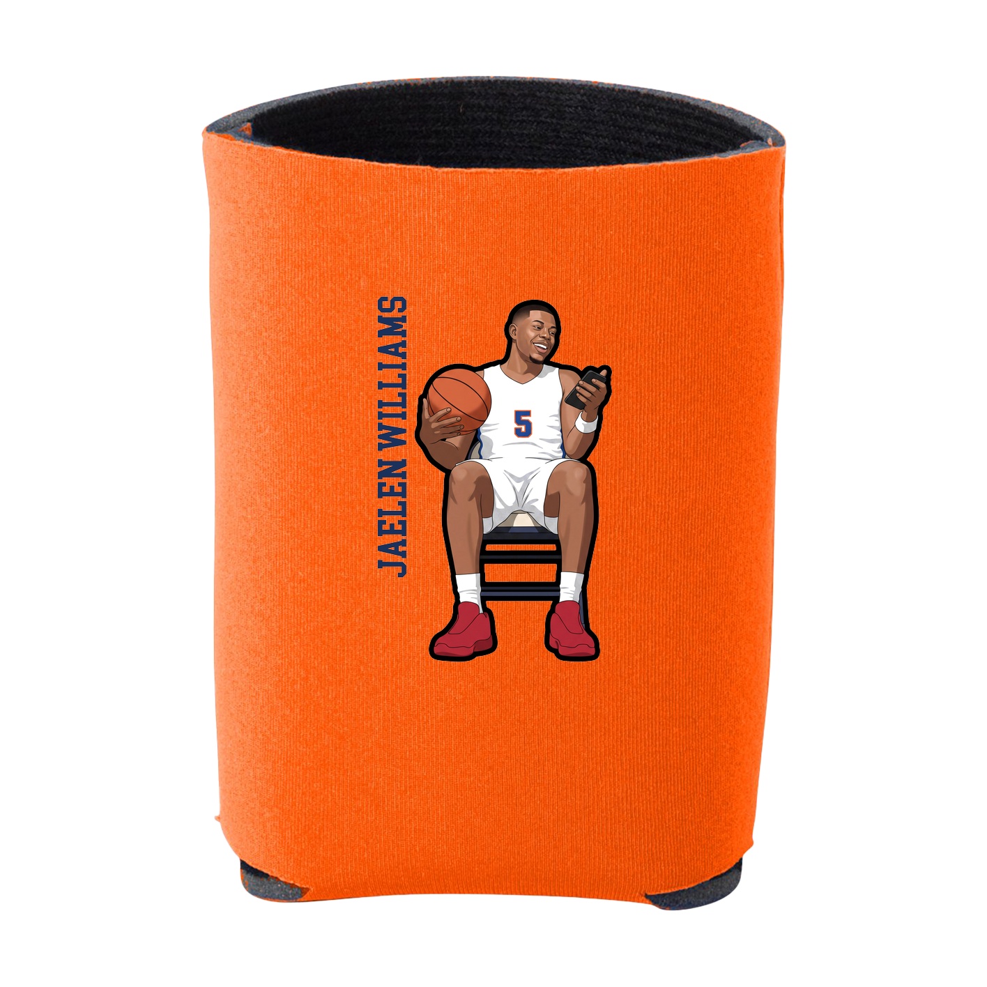 Can Holder — Name Vertical in Orange