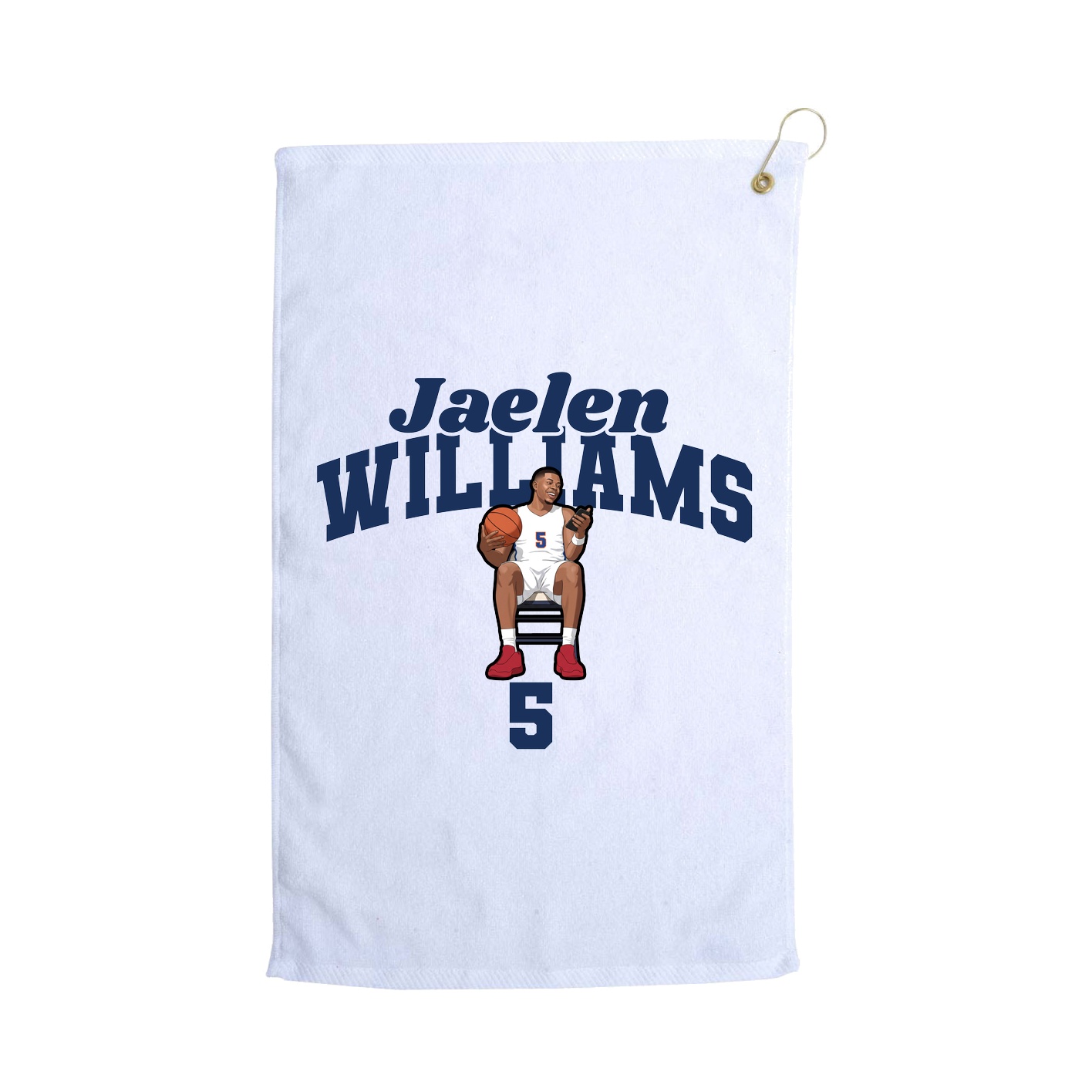 Golf Towel — Signature Arch in White