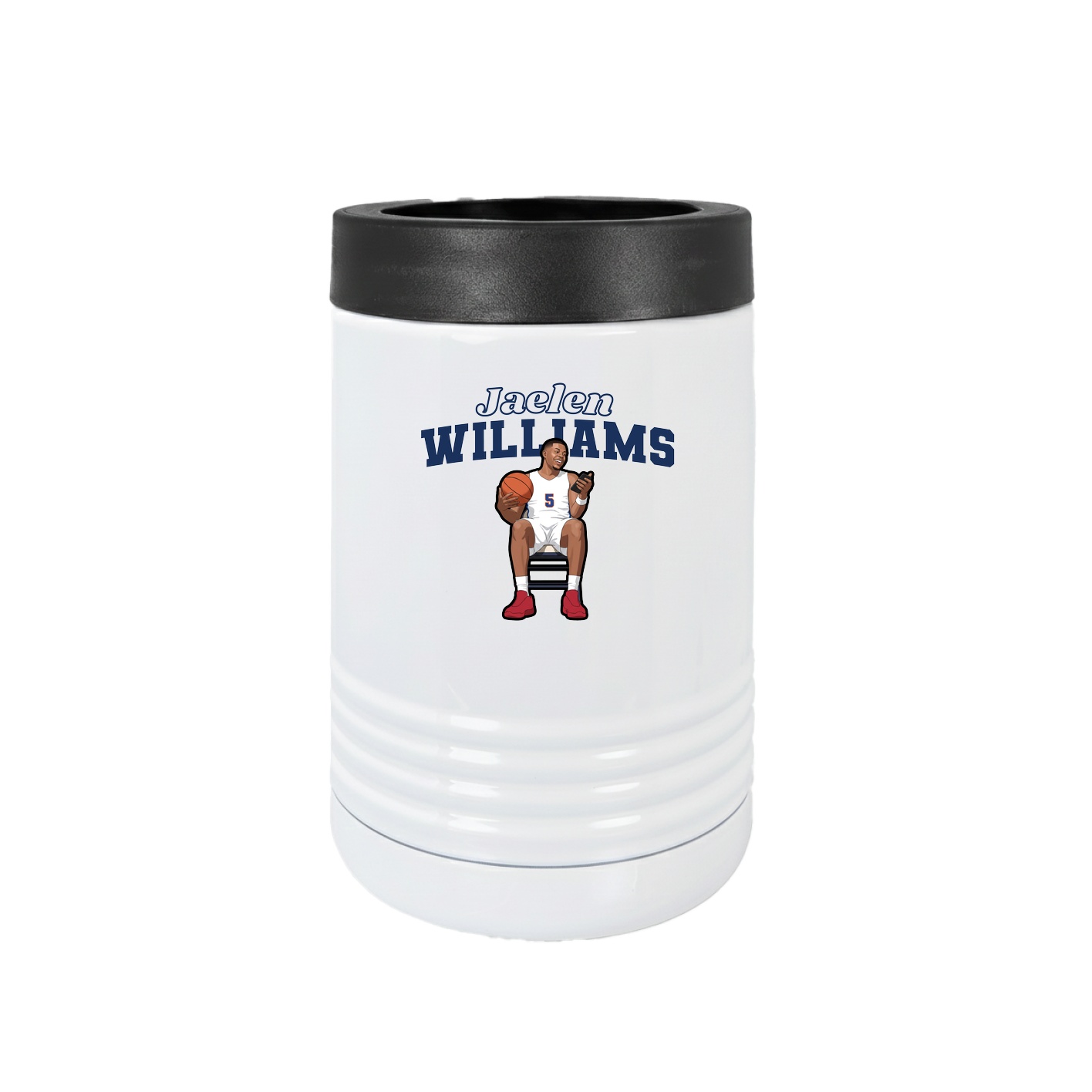 Beverage Holder — Name Arch in White