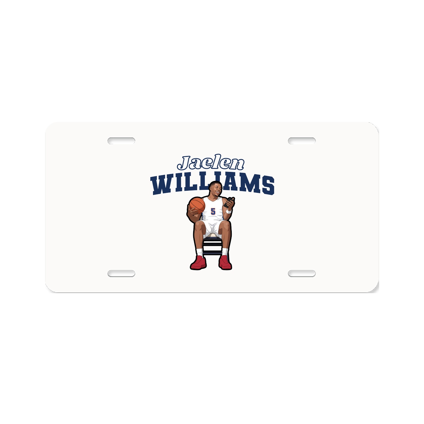 License Plate — Name Arch in Classic