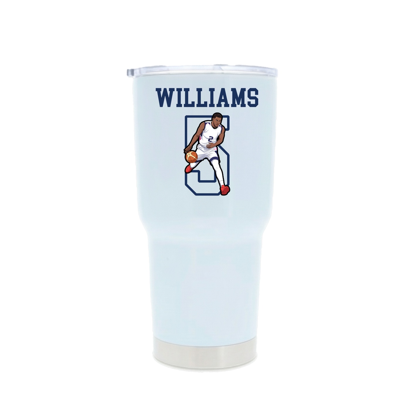 30oz Stainless Steel Tumbler — Shirsey in White