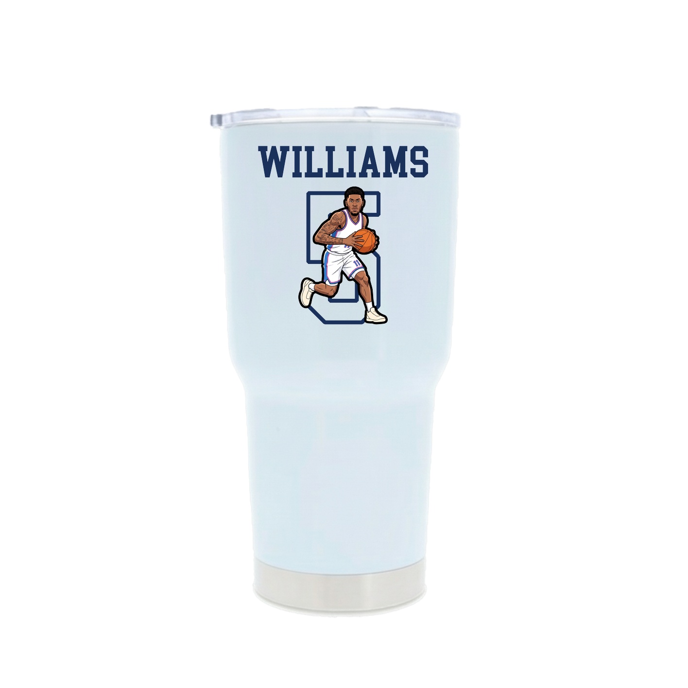 30oz Stainless Steel Tumbler — Shirsey in White