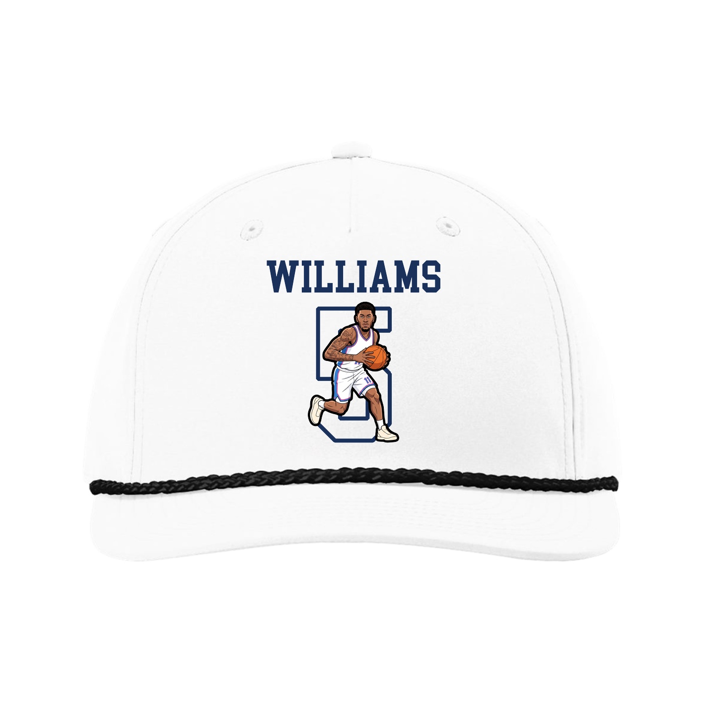 Five-Panel Classic Rope Cap — Shirsey in White