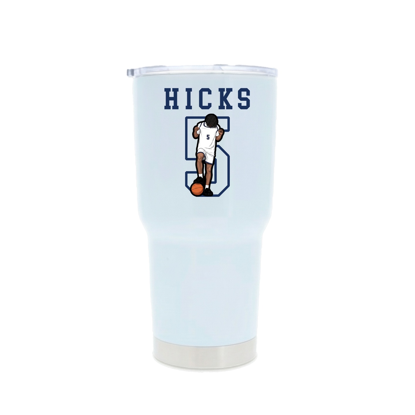 30oz Stainless Steel Tumbler — Shirsey in White