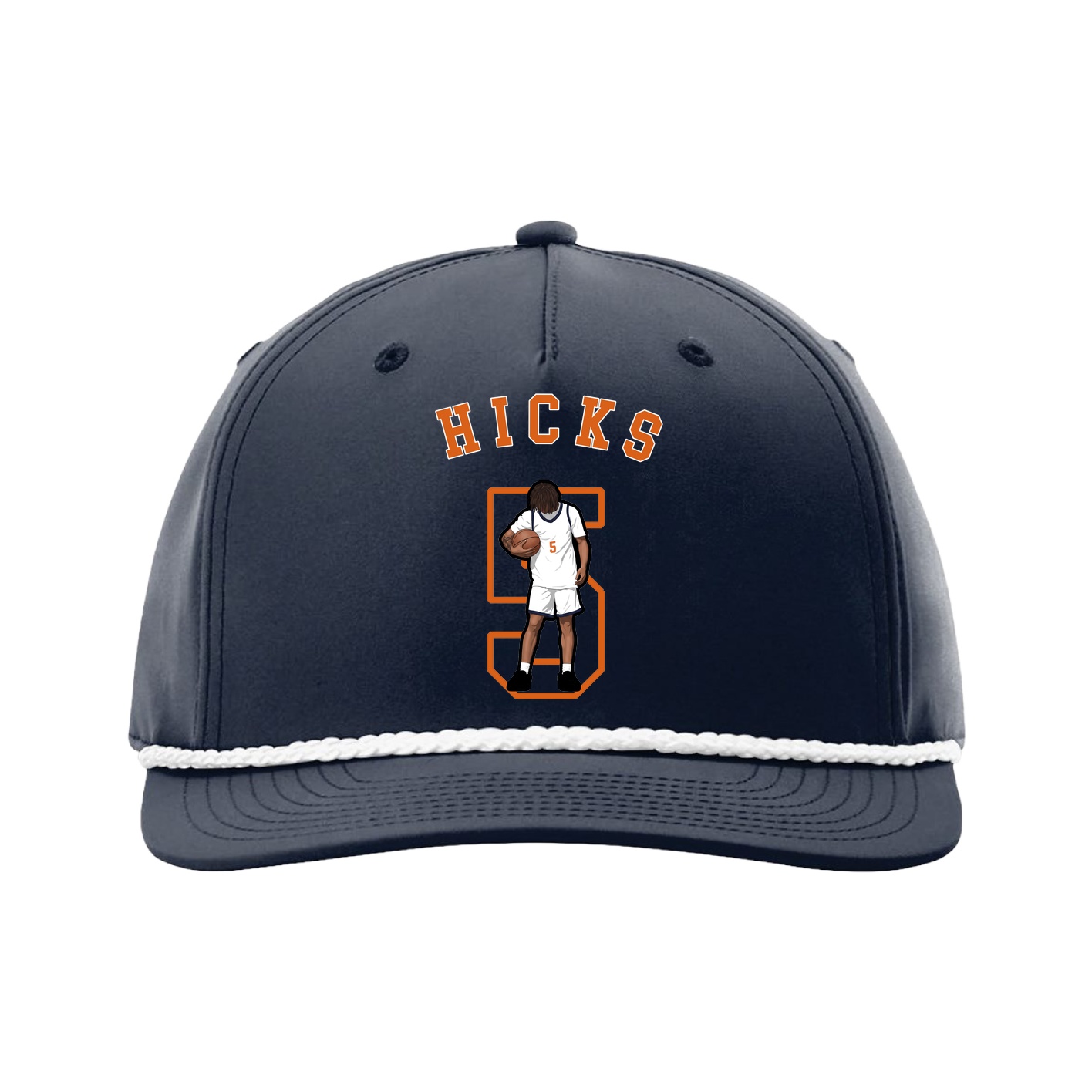Five-Panel Classic Rope Cap — Shirsey Arch in Navy