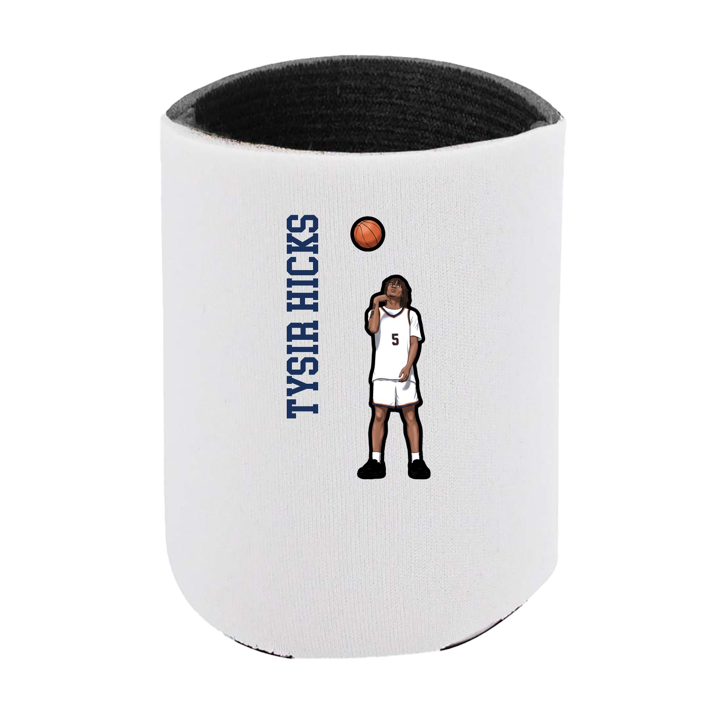 Can Holder — Name Vertical in White