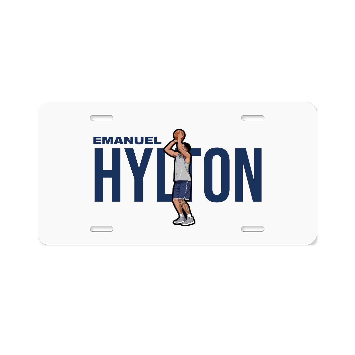License Plate — Player Name in Classic