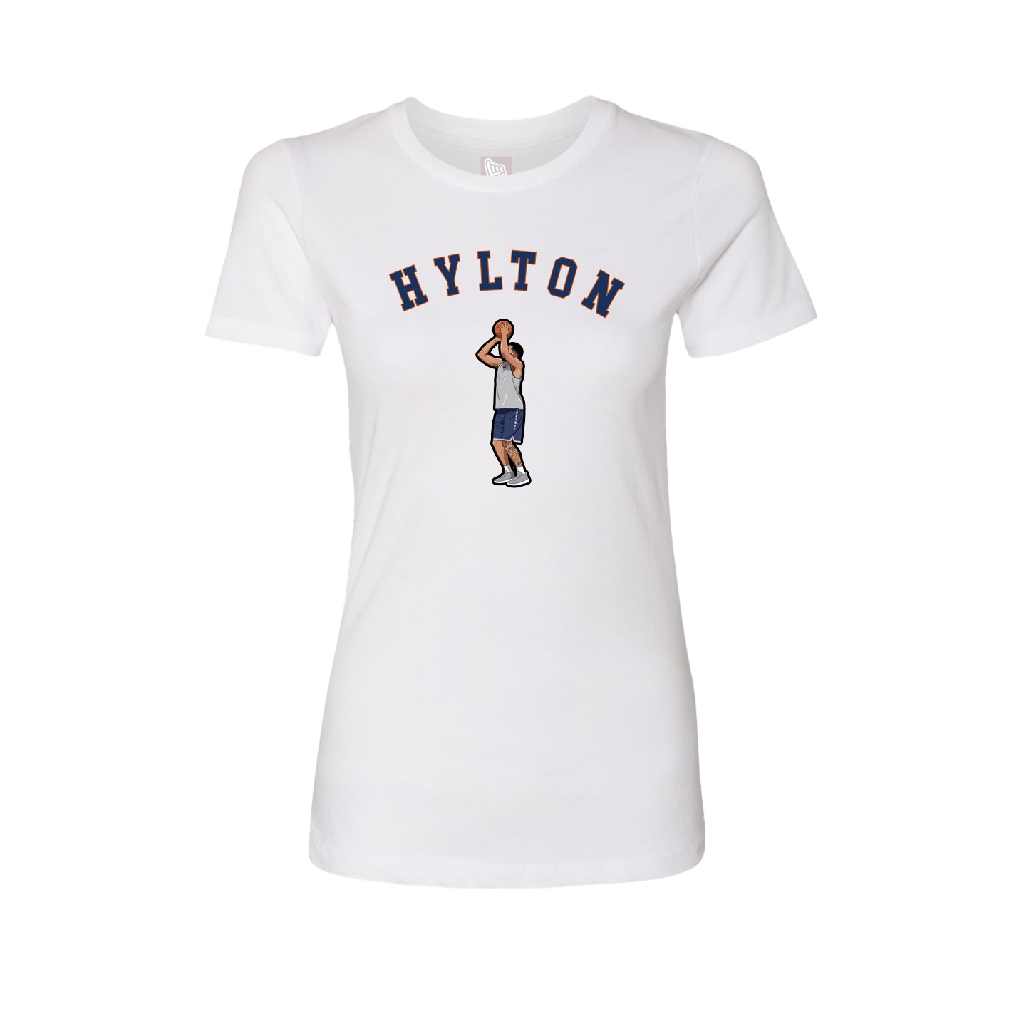 Fitted Women's Tee — Shirsey Arch in White