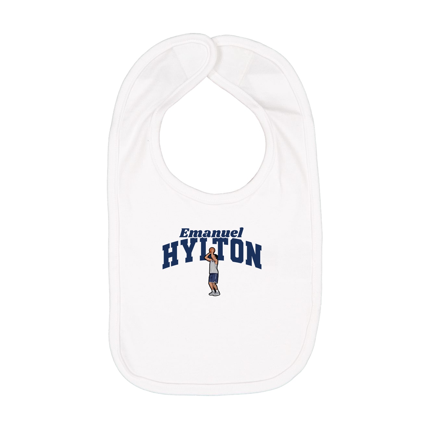 Infant Bib — Signature Arch in White