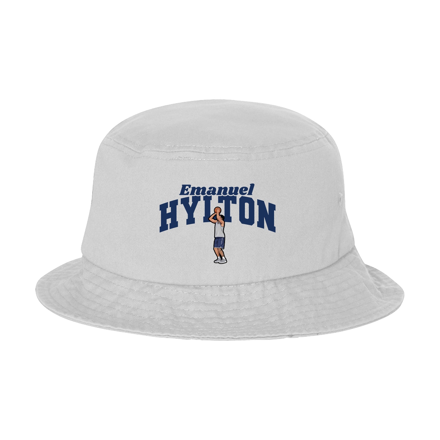 Bucket Cap — Signature Arch in White