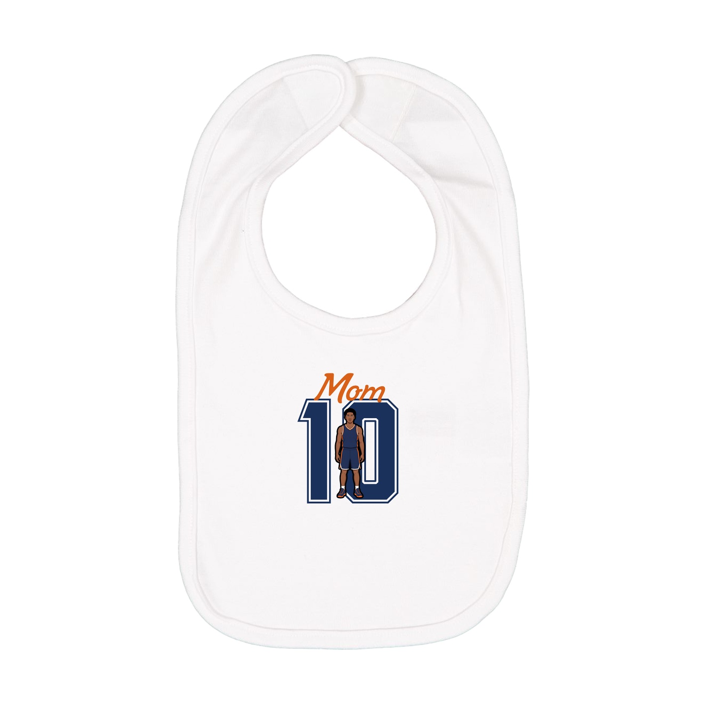 Infant Bib — Mothers Day Shirsey in White