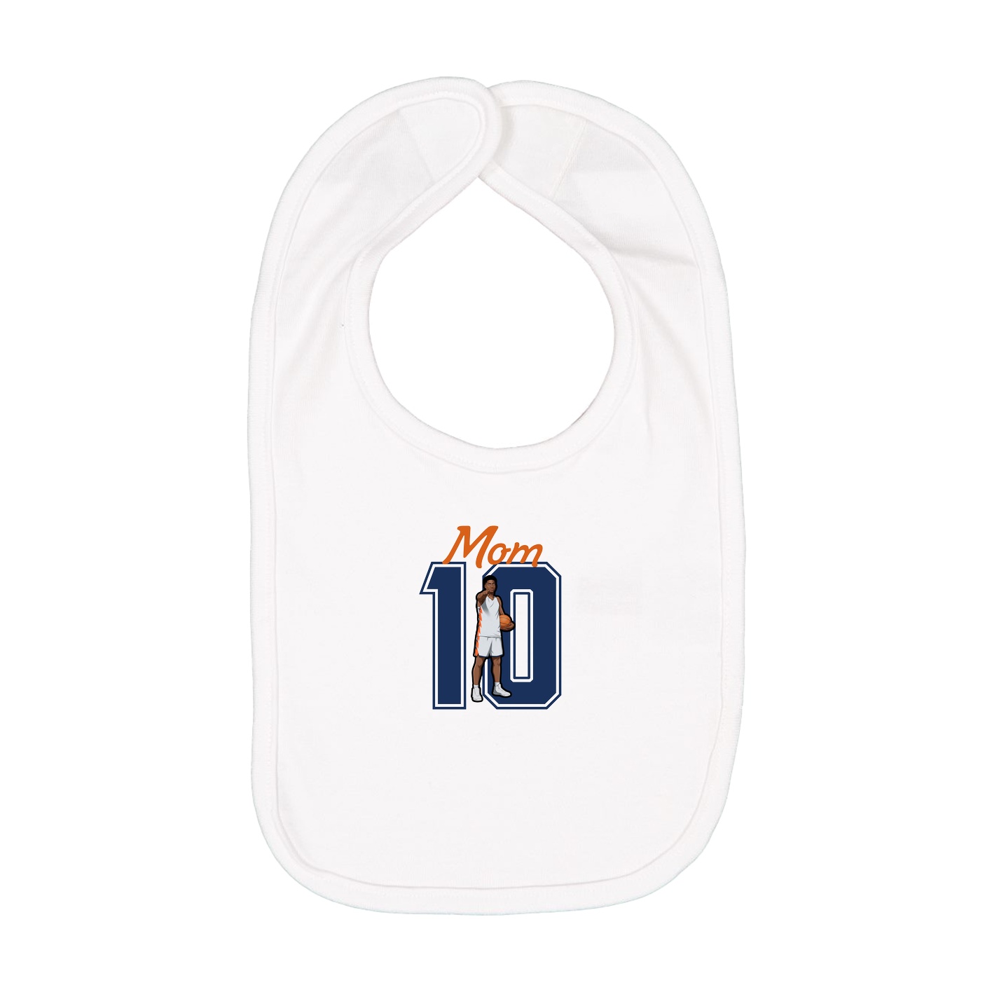 Infant Bib — Mothers Day Shirsey in White