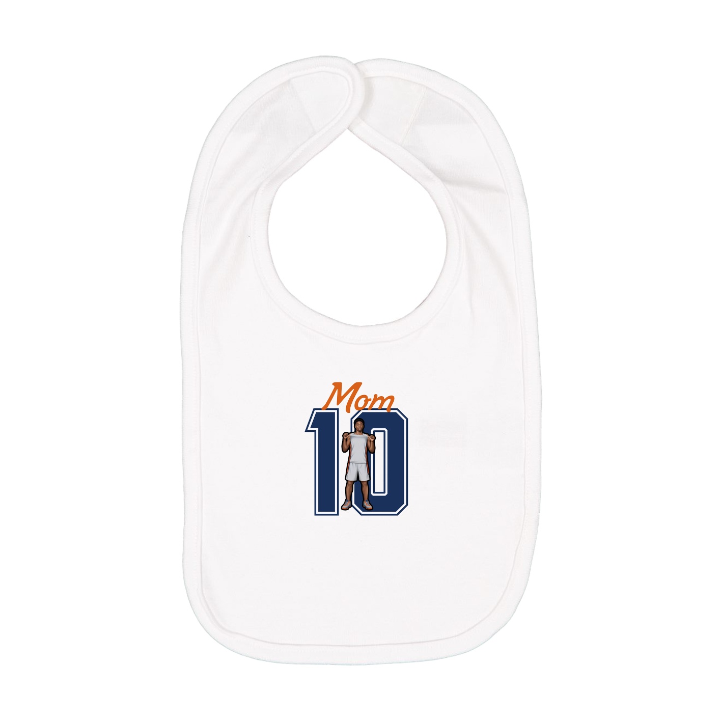 Infant Bib — Mothers Day Shirsey in White