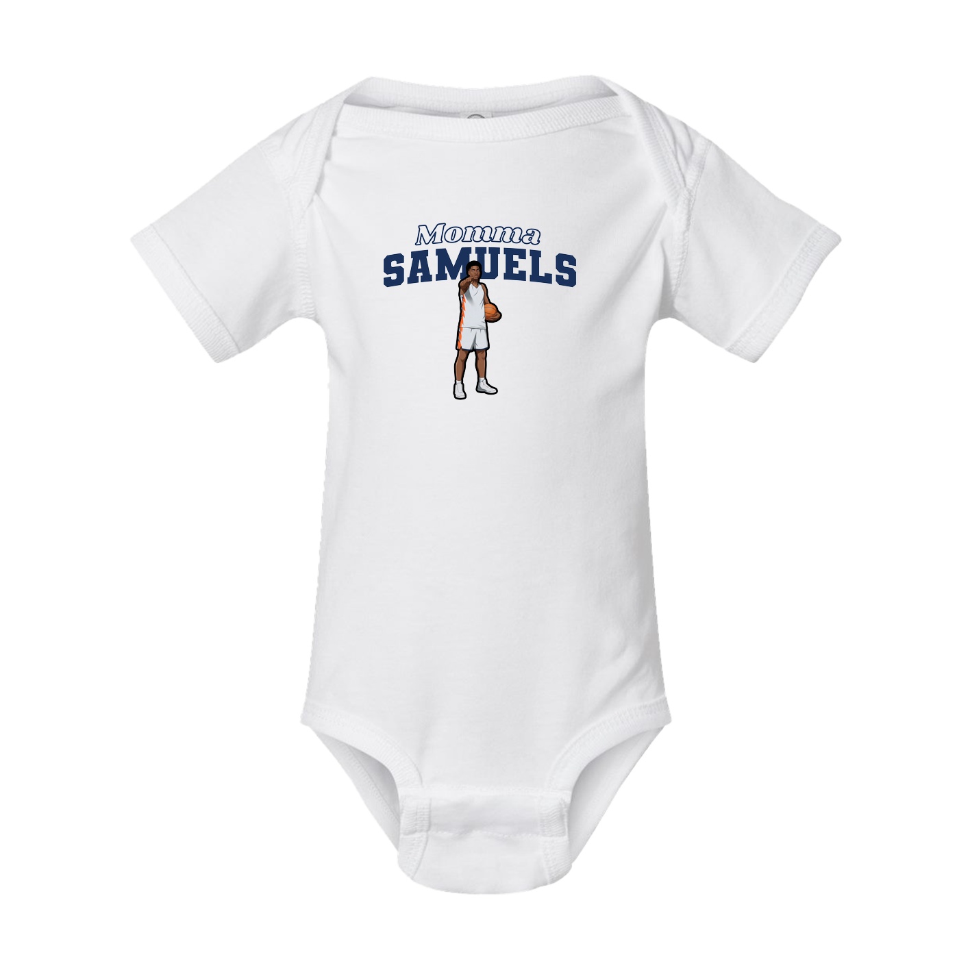 Baby Onesie — Mothers Day Block in White