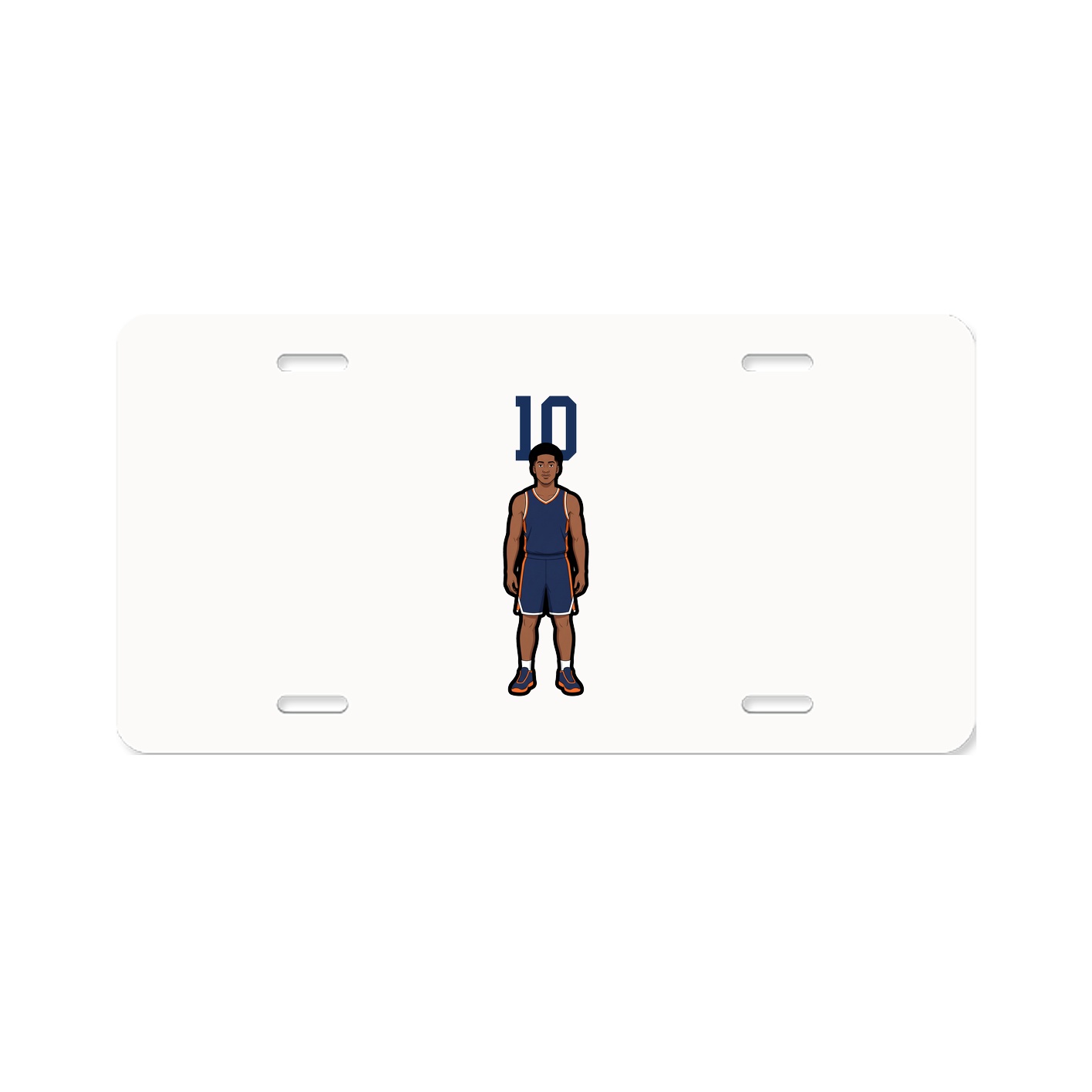 License Plate — Number Top in Classic