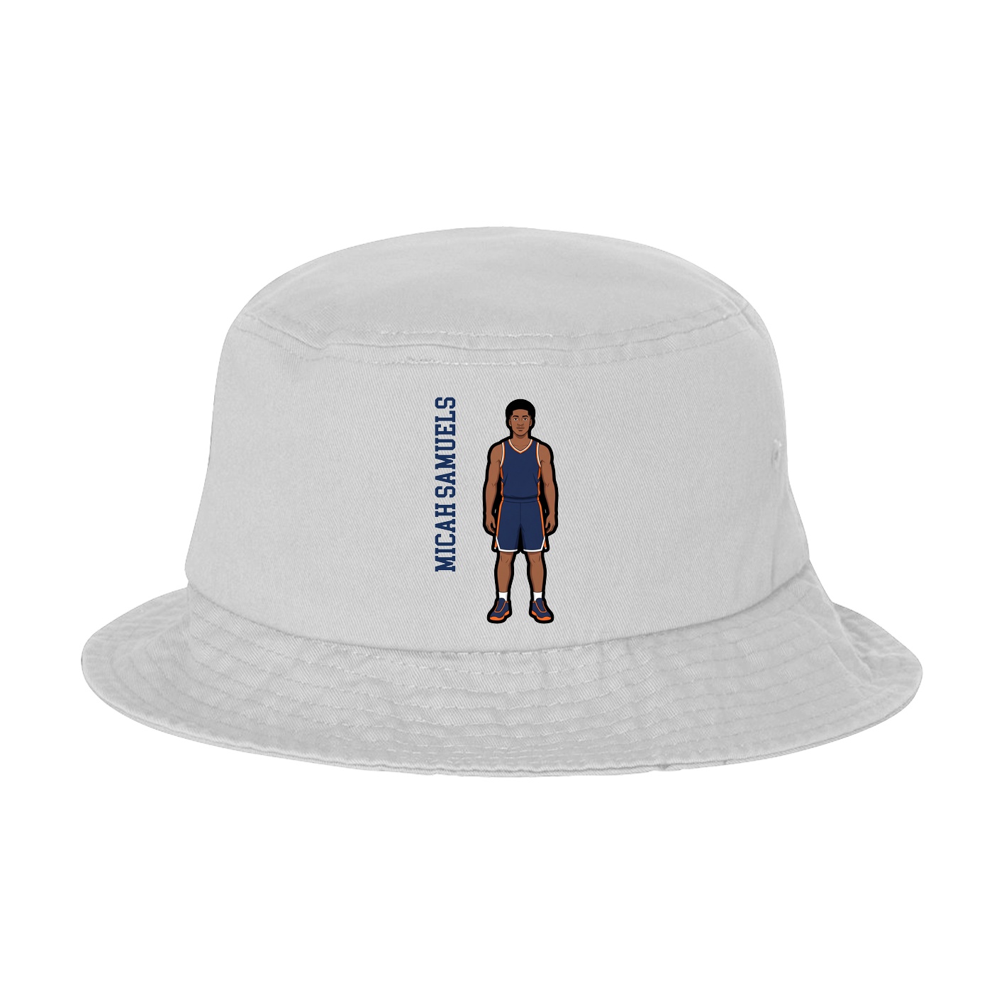 Bucket Cap — Name Vertical in White