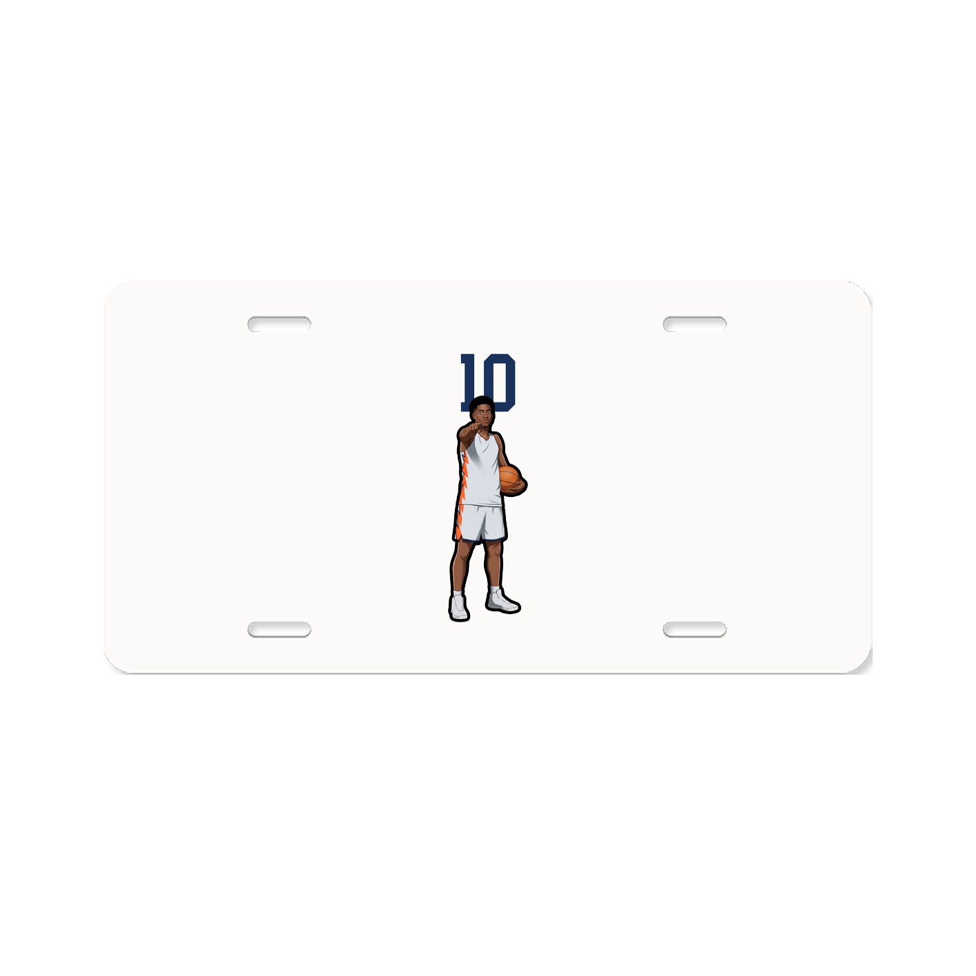License Plate — Number Top in Classic