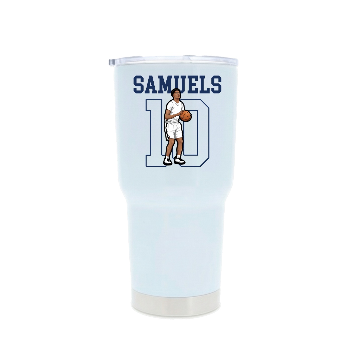 30oz Stainless Steel Tumbler — Shirsey in White
