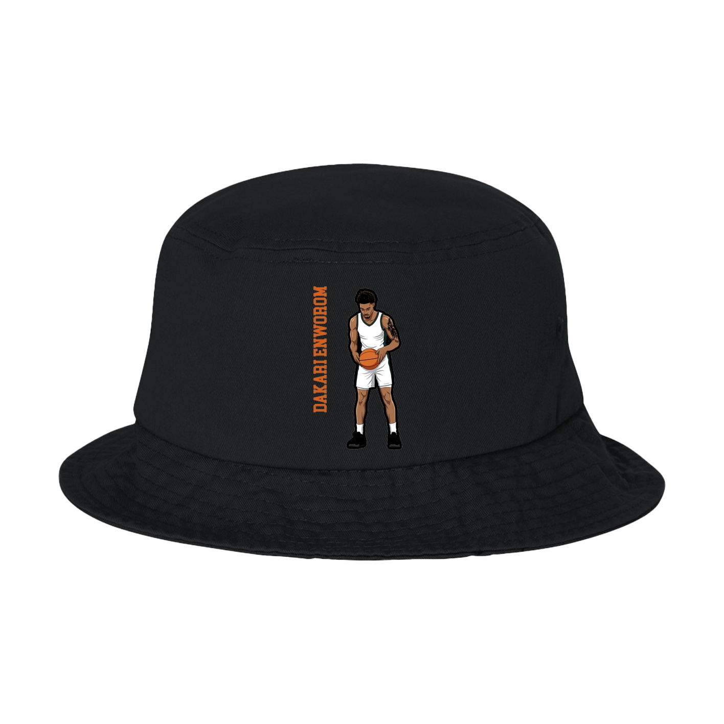 Bucket Cap — Name Vertical in Black