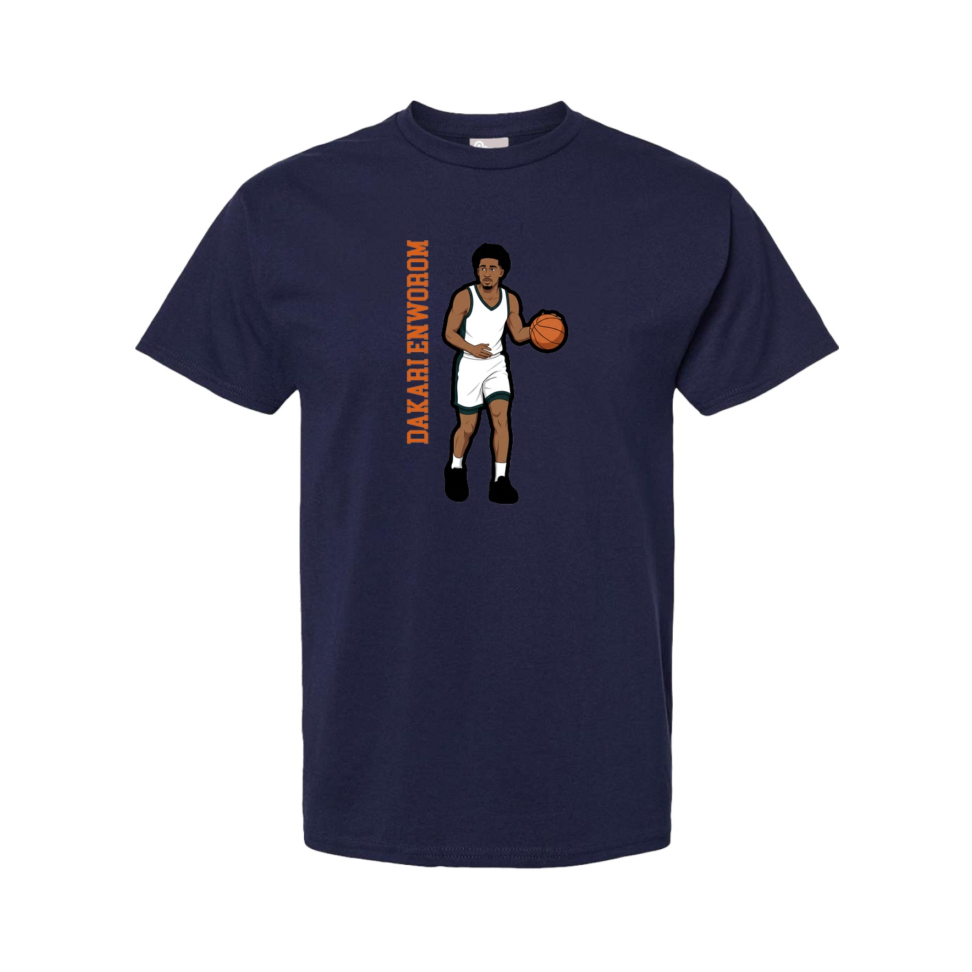 Tee — Name Vertical in Navy