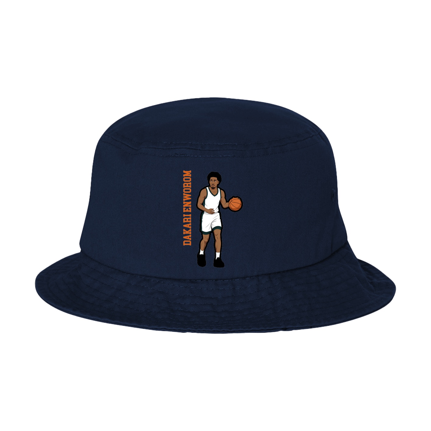 Bucket Cap — Name Vertical in Navy