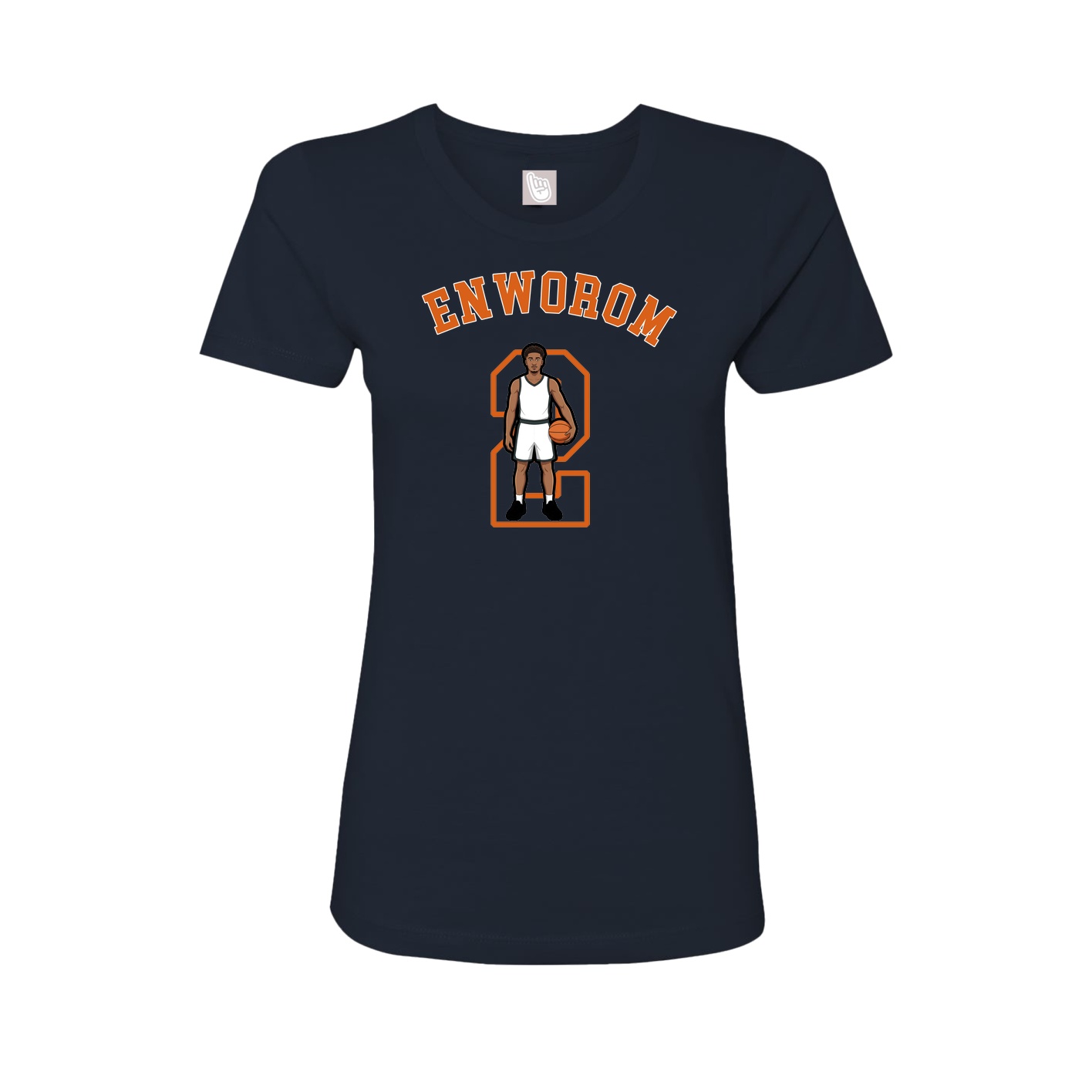 Fitted Women's Tee — Shirsey Arch in Navy