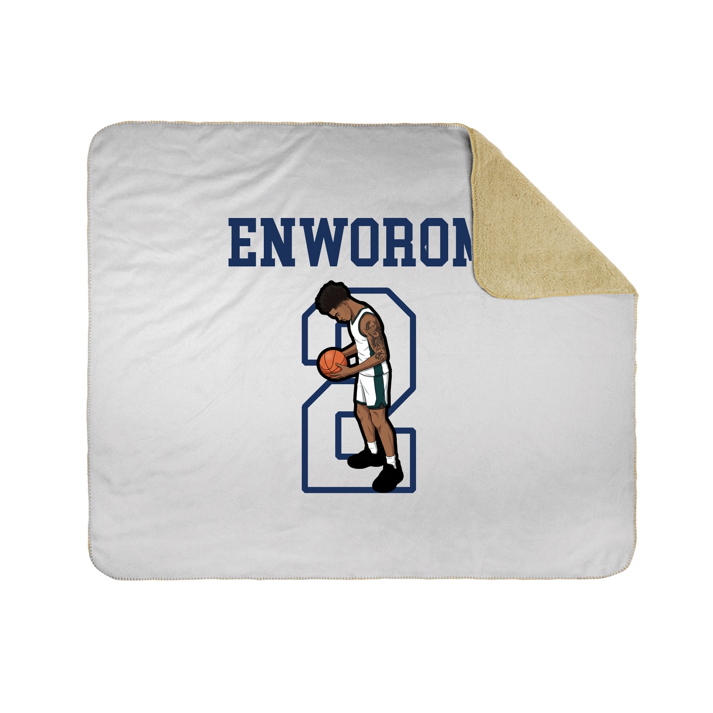 Throw Blanket — Shirsey in White