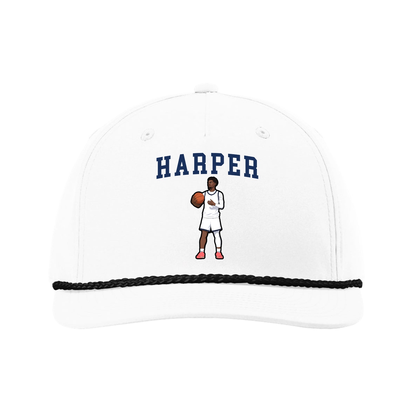 Five-Panel Classic Rope Cap — Shirsey in White