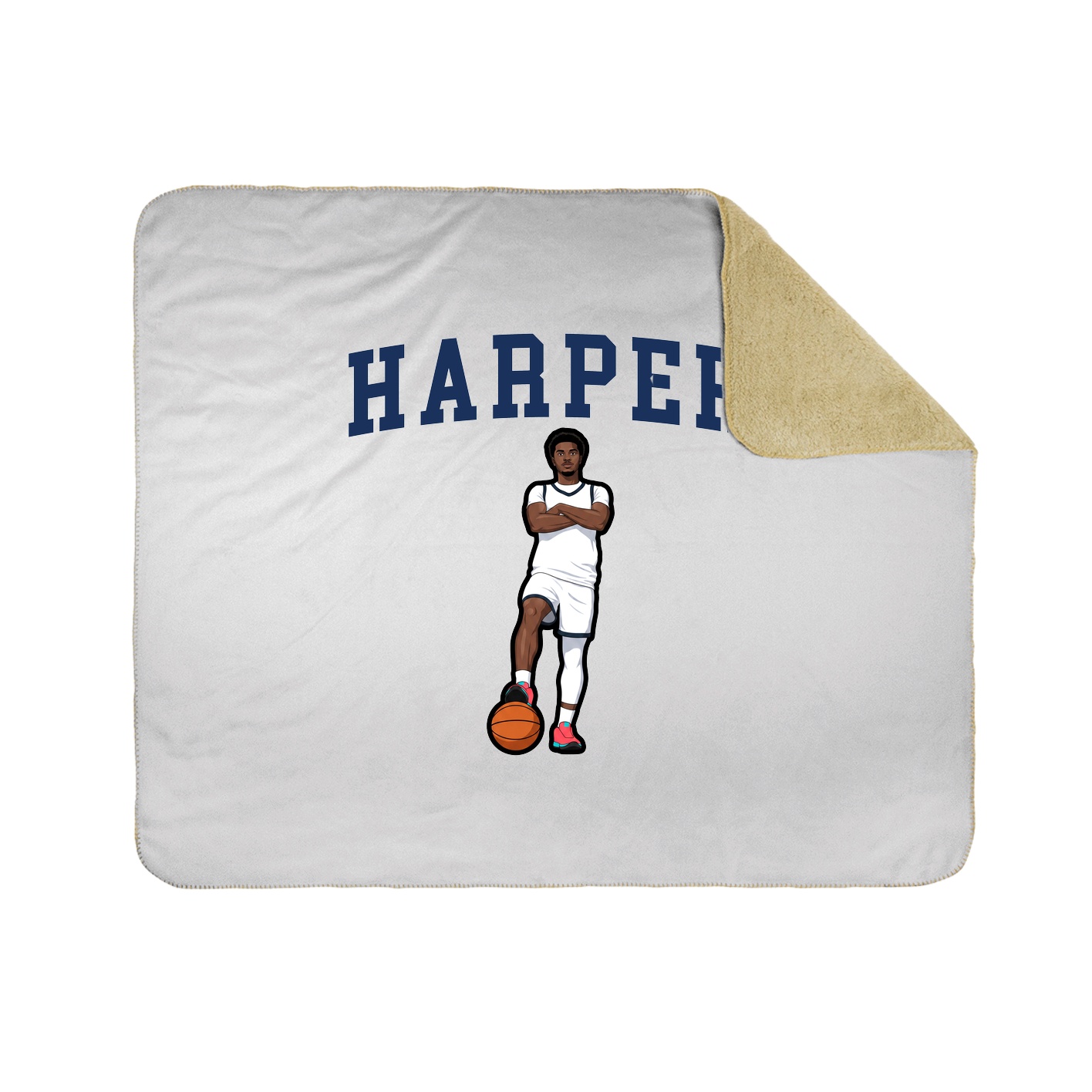 Throw Blanket — Shirsey in White