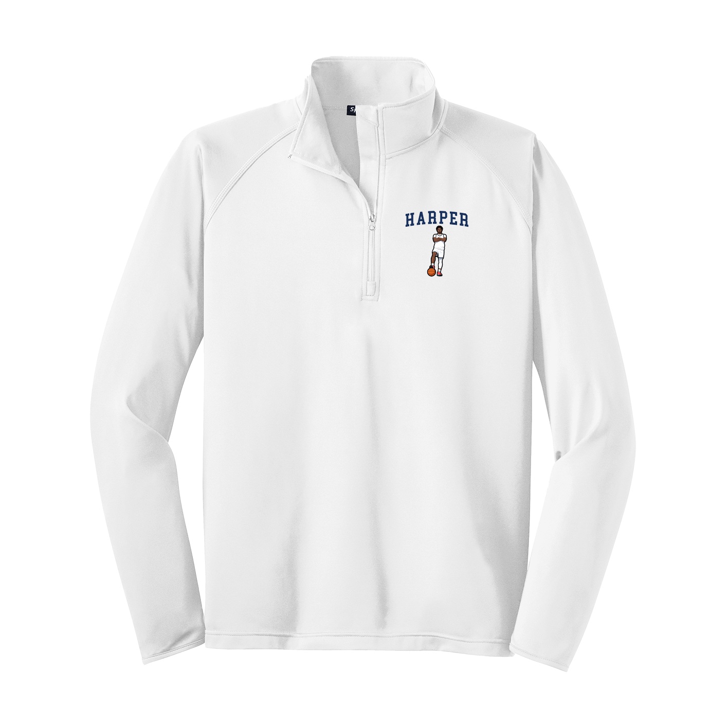 Q-Zip Pullover — Shirsey in White