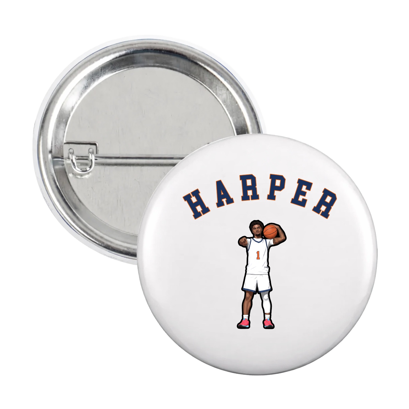 Game Day Button — Shirsey Arch in White