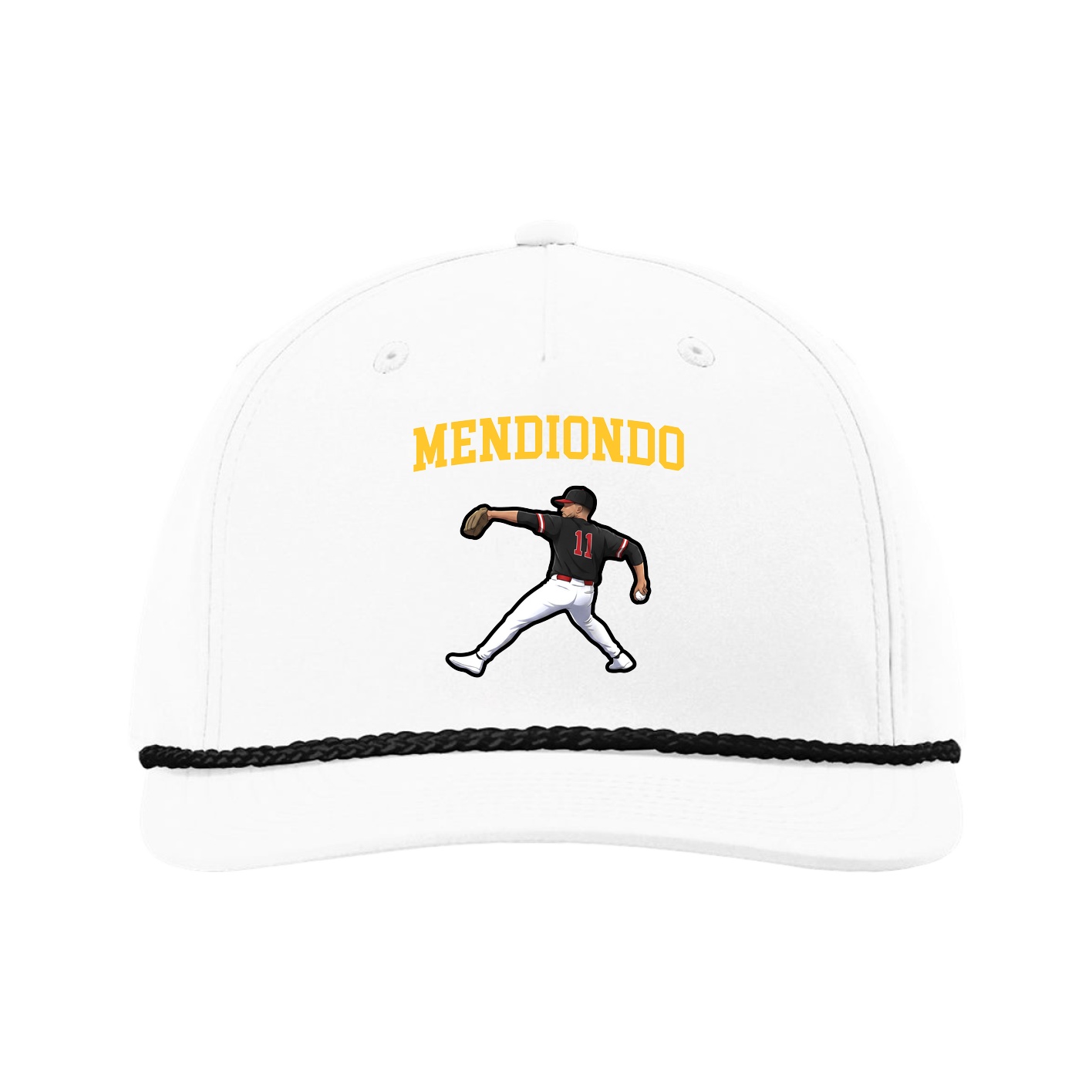 Five-Panel Classic Rope Cap — Shirsey in White