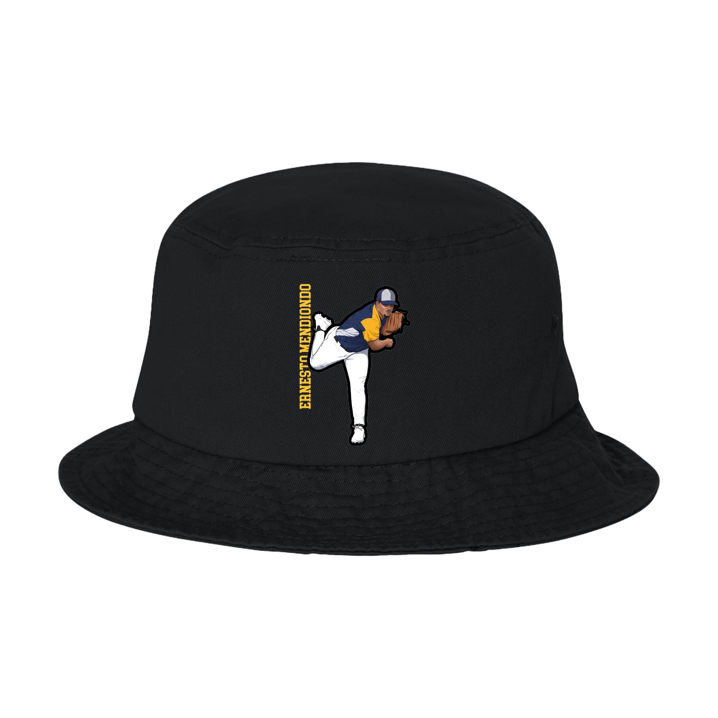 Bucket Cap — Name Vertical in Black