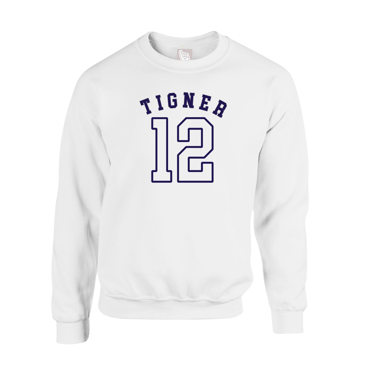 Fleece Crew — Shirsey Arch in White