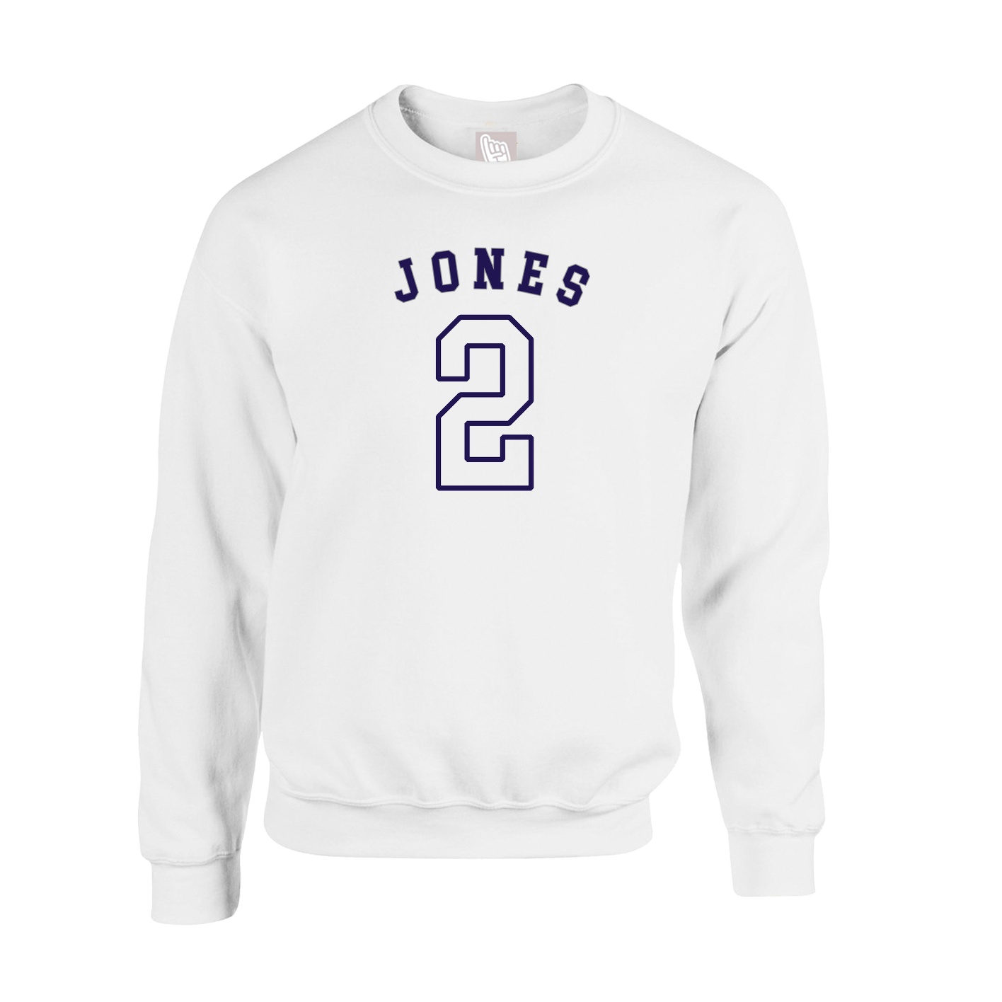 Fleece Crew — Shirsey Arch in White