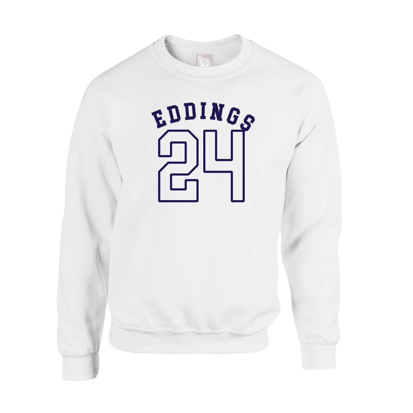 Fleece Crew — Shirsey Arch in White