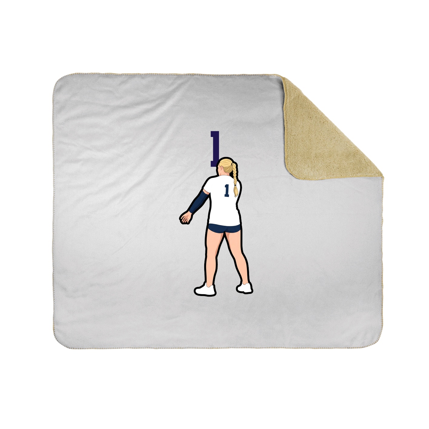 50x60 Sherpa Lined Throw Blanket