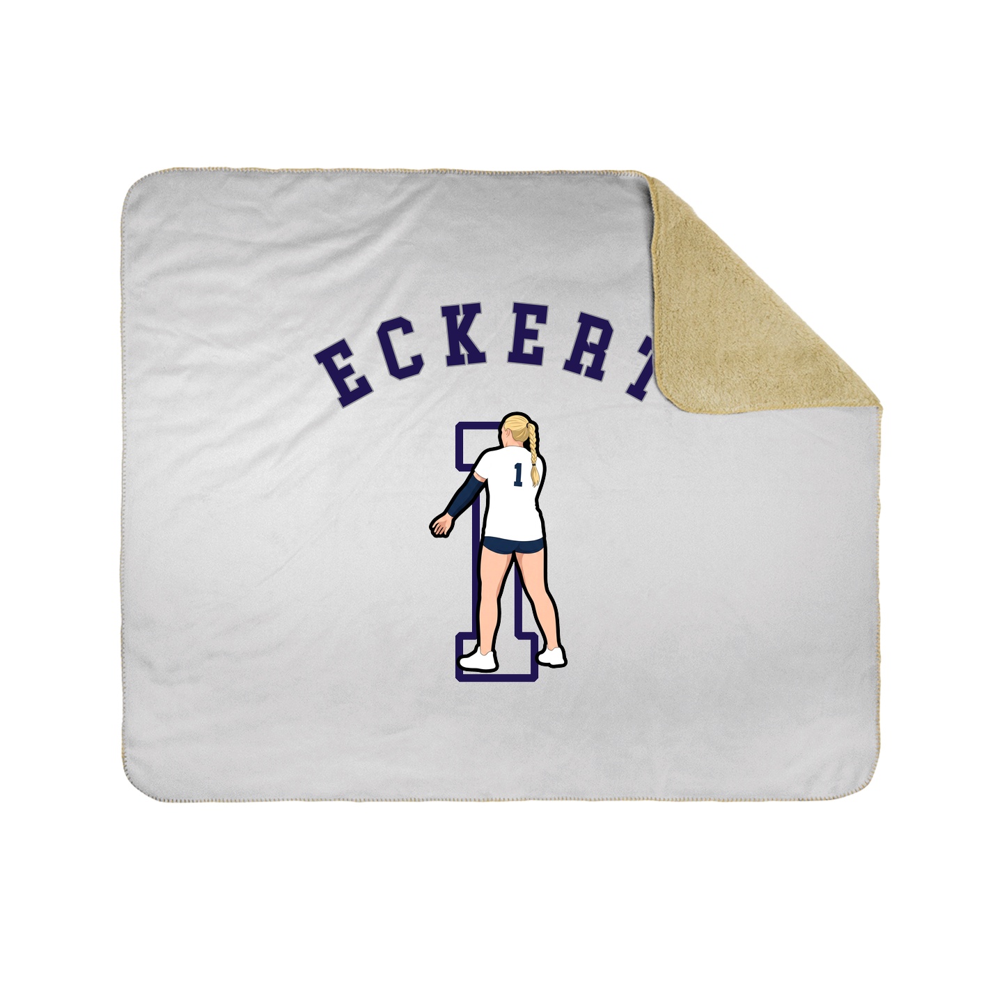 50x60 Sherpa Lined Throw Blanket